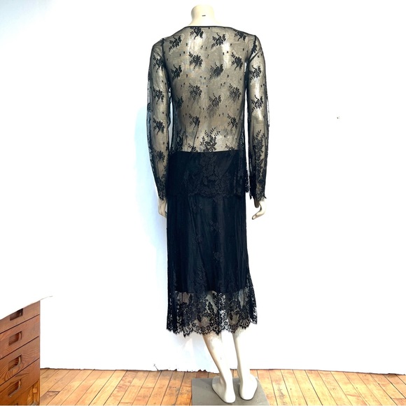 Vintage Lace Top And Skirt Suit - Picture 3 of 10